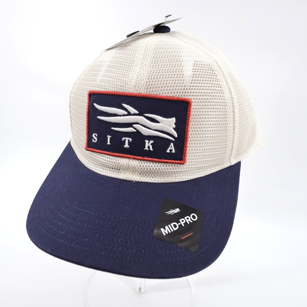 NEW Sitka Icon Mesh Mid Pro Trucker Hat Navy Blue OSFA Mens